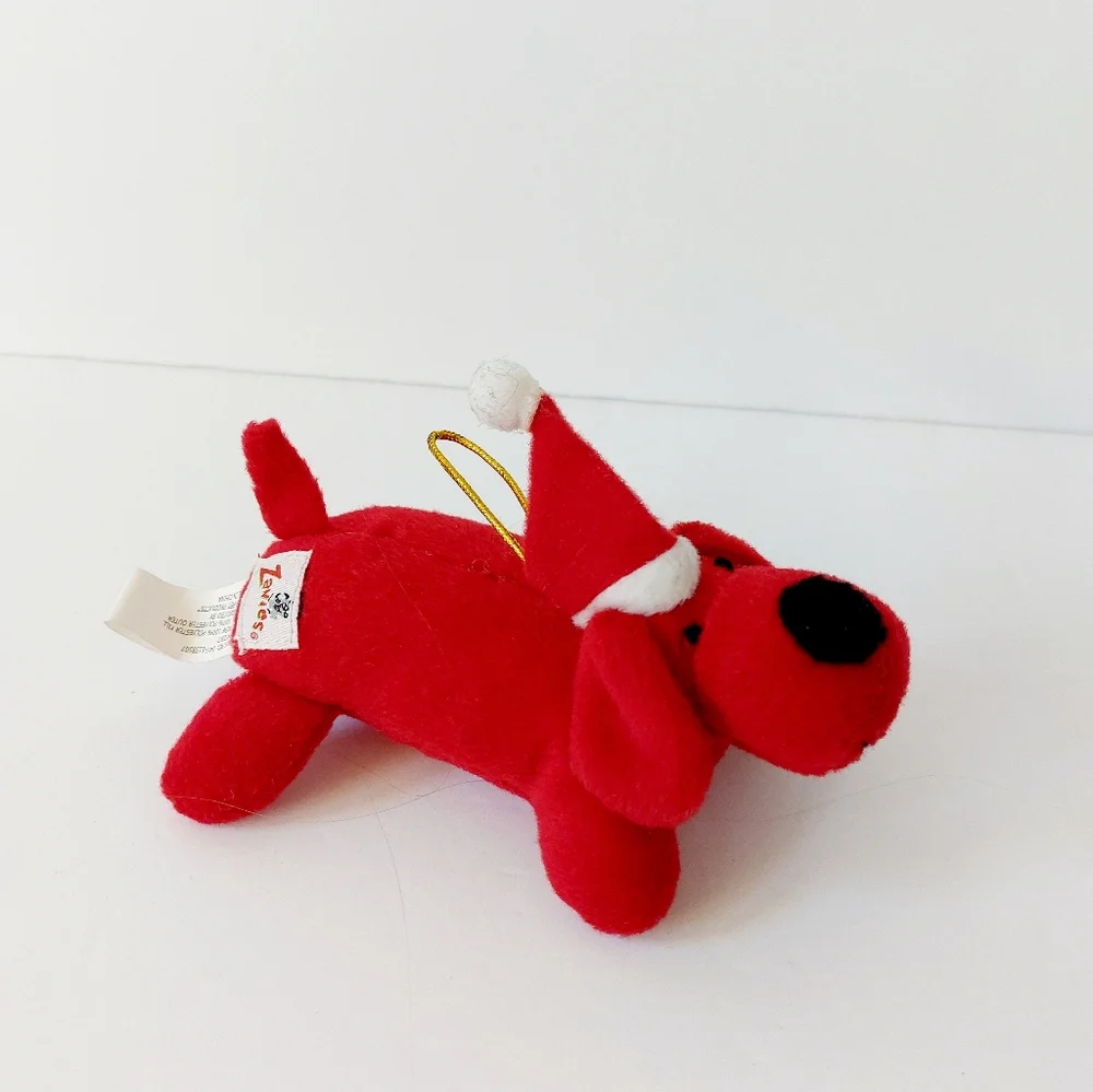 Big Red Santa Dog Christmas Ornament Zanies (Clifford?)‎
